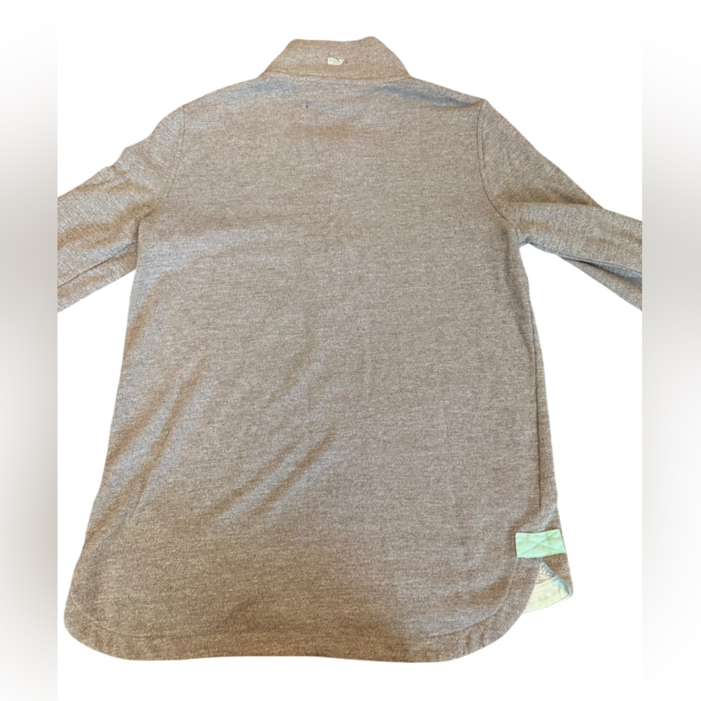 Vineyard Vines Pullover Gray And Mint Quarter-Zip… - image 4